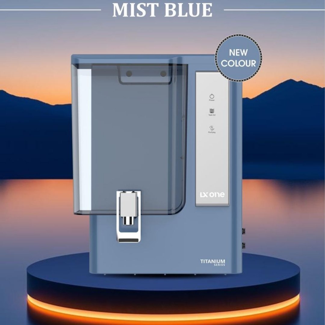 LX One Titanium Series Mist Blue RO purifier